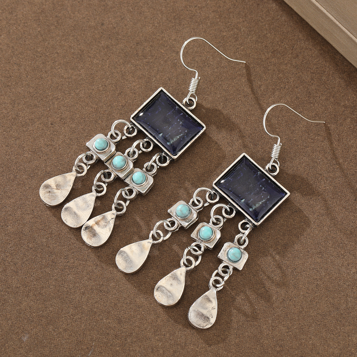 Women's Retro Ethnic Distressed Tassel Earrings